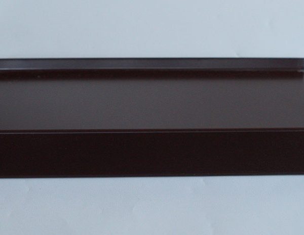 Алюминиевый гладкий подоконник, толщина 1,2 RAL 8017