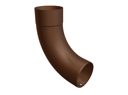 Колено круглое 72° для водосточных труб Prefa, Ø 100 мм, коричневое