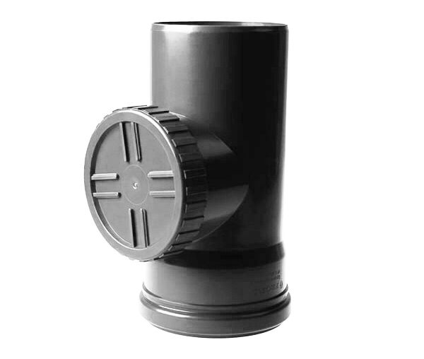 Ревізія водостічної труби Prefa, Ø 100 мм, біла