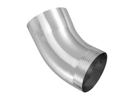 Колено круглое 40° для водосточных труб Rheinzink, Ø 120 мм, патинированное серо-голубое